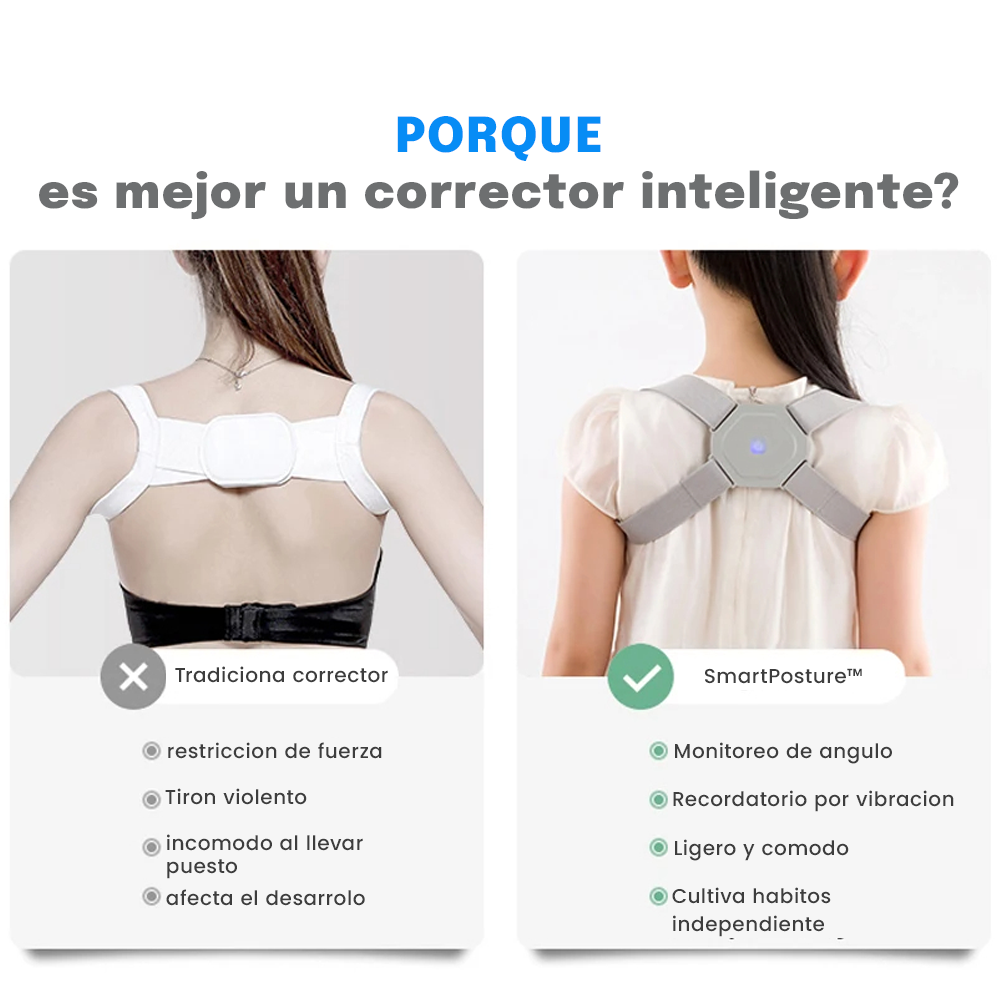 SmartPosture™ Corrector de postura con sensor