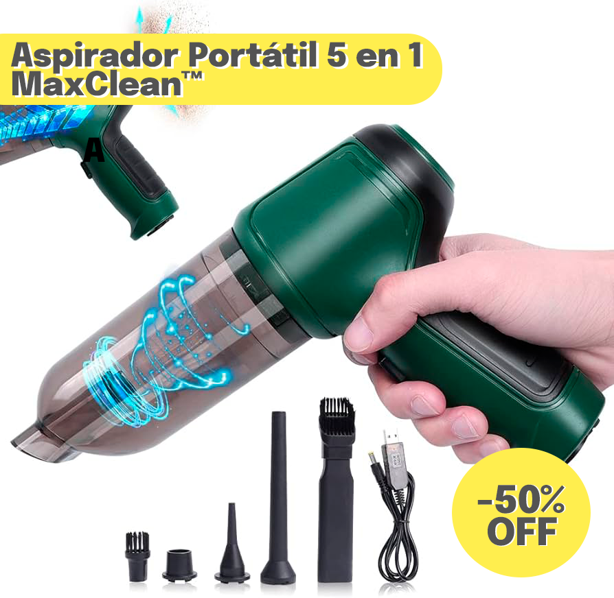 Aspirador Portátil 5 en 1 MaxClean™